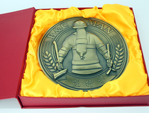 Inverse high-end metal antique bronze medal plate office collection event medals retired commemorative relief Medal Plate