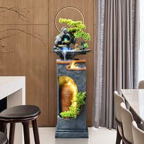 Creative rockery fountain living room entrance opening housewarming gift decoration hotel lucky landscape landing water decoration