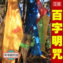 Vajrasa Hundred Characters Tibetan Buddhism Tantra Tibet Longda Banner Five-Color Wind Horse Flag Jingqi Jingqi