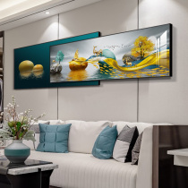 Nordic light luxury living room decoration painting stone running atmospheric Elk mural sofa background wall hanging painting modern simple