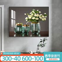 Modern Minimalist Restaurant Decoration Painting Nordic Style Living Room Wall Painting Atmospheric Art Vase Hung Painting Restaurant Table Fresco