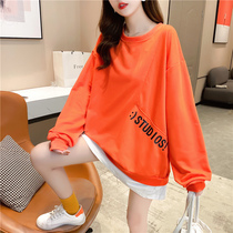 Pregnant woman Autumn Fashion style The fall pregnant womans sweatshirt with long t-shirt blouse loose cover for two spring and autumn