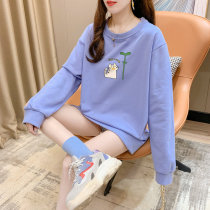 Large Code Pregnant Woman Autumn Clothing 2022 Long Sleeve Sweatshirt Autumn Winter Style Easy Korean version Pregnancy Late Fashion style Winter Blouse