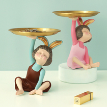 Light Extravagant Living Room Genguan TV Wine Cabinet Adornment Entrance Key Containing Trays Pendulum pieces Home Good Things Nordic