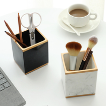 Creative large capacity pen holder student childrens desktop accessories bedroom dressing table makeup brush desktop storage bucket ornaments