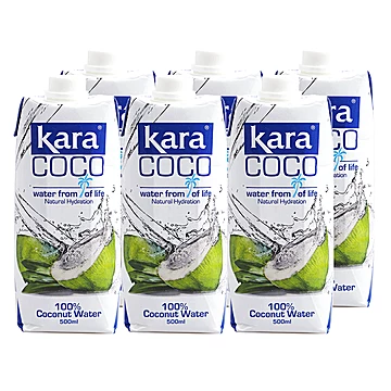 kara椰子水500ml*6生打椰子水补水饮品[5元优惠券]-寻折猪