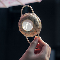 Bamboo Rattan Chiccup Tea Leakage Creative Justice Cup Glass Tea Filter Suit Tea God Instrumental Gongfu Tea With Double Ear Ultra-fine Mesh