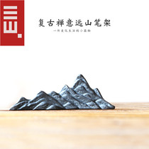 Creative Personality Ceramic Pen Holder Mountain Swing Piece Pen Shelving Mountain Type Multi-functional creative Tea Road accessories Zen Taihu Stone