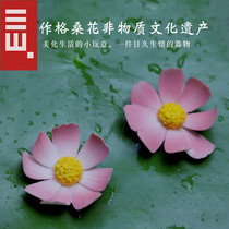 Ceramic Gsamantha Flower Tea Spotting Piece Boutique Zen tea Road creative personality Merchants pure handmade tea Play with cute tea treasure