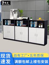 File cabinet Low cabinet Wooden partition flower slot cabinet Office staff information cabinet lockable small low cabinet Printer cabinet