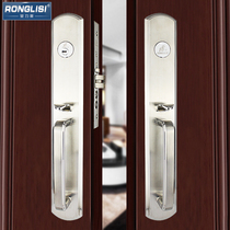 Ronglisi 304 stainless steel anti-theft door lock luxury double open door lock Villa outdoor European large door lock