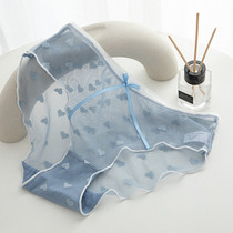 (6 pack)“Serious life sexy lace love bow breathable panties for women