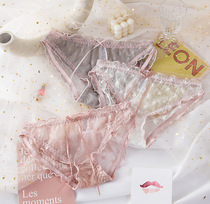 (2pcs) Gentle flood of the worlds best Sexy star lace cotton girl super A briefs