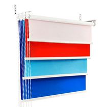 Certificate photo photo background cloth frame photo roller curtain shaft scroll lifting three-color one-inch photo photo studio manual photo studio hanging wall roll props curtain with curtain snapshot board shooting Wall