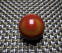 Yunnan Longling natural yellow dragon Jade eggplant mountain 29 5mm Sky Eye single bead