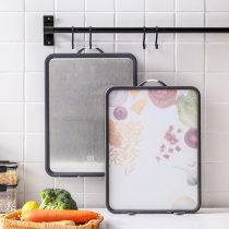 Cutting board Household antibacterial mildew chopping board Cutting fruit board Korean 304 stainless steel plastic double-sided Cutting board