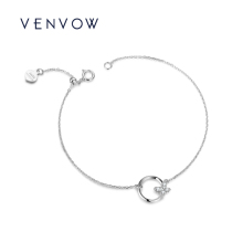 18k white gold butterfly bracelet girl ring inlaid diamond hand decorated female brief about gas quality light and luxurious birthday present