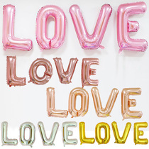 30 inch aluminum film balloon LOVE thin letters Marriage celebration decoration frame for wedding balloon suit