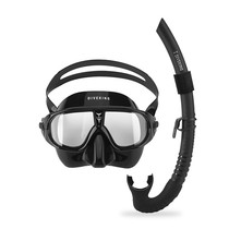 DIEKening free diving mirror large deity mirror resin anti-fog low volume positive floating force breathing tube