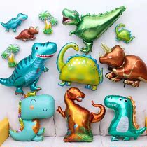 Dinosaur theme aluminum balloon cartoon animal Tyrannosaurus Rex triangle scene for childrens birthday party supplies