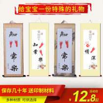 Hand foot footprints and contentment