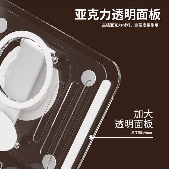 Muhui 2025 새로운 아크릴 로터리 플랫 브래킷 투명한 데스크톱 iPad Bracket 다기능 조절 가능한 촬영 라이브 브로드 캐스트 게으른 랙 지원 스탠드 휴대용 접이식 휴대 전화 스탠드 보편적 Muhui 2025 새로운 아크릴 로터리 플랫 브래킷 투명한 데스크톱 iPad Bracket 다기능 조절 가능한 촬영 라이브 브로드 캐스트 게으른 랙 지원 스탠드 휴대용 접이식 휴대 전화 스탠드 보편적