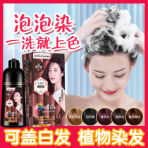 Tongrentang bubble hair dye is used to dye hair cream female pure plants at home