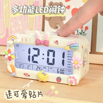 2021 new girl cute bedroom student special dormitory alarm clock girl heart day department elementary school children children