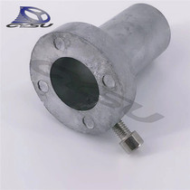 Suitable for refitting exhaust pipe 51 caliber exhaust aluminum silencer 2013 flat aluminum plug 4 8cm outer diameter