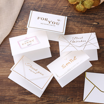 Double Ninth greeting card handwritten thank you simple happy birthday greeting card blessing children gift gift gift small card customization