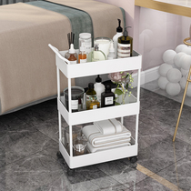 Nilly home small cart snacks shelves Removable Bookshelf Multilayer Living-room Floor Clip Sewn Beauty Intake Shelf