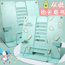 Reading rack multifunctional childrens textbook reading bracket adjustable simple book shelf table primary school students use desktop reading fixed Book bracket vertical flip book holder