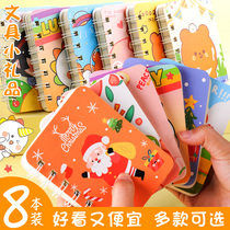 8 cartoon cute small coil notebook notebook portable portable small small book Mini rollover coil class student reward hipster pocket book notebook English word book