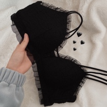 Deep alley hominin underwear small breasts to gather young girl lace soft upper and breathable no steel ring adjusting type to receive auxiliary milk