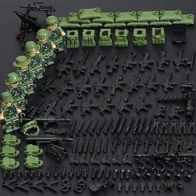 乐高特警积木军事警察特种兵拼装6-8-10-12岁益智男孩子玩具