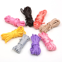 Wax rope thread hand-woven beeswax rope diy material Korean leather wax rope black pendant lanyard color oil wax rope