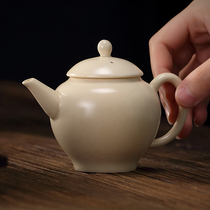 Ceramic soda glaze Teapot Household Teapot Kung Fu tea set Single pot Handmade filter Small mini Teapot