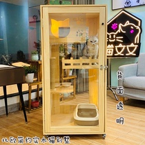Luxury solid wood cat house cat house cat house cat house cat bed breeding cage