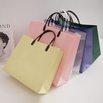 High-end clothing store bag duty-free shop PVC shopping gift tote bag womens plastic cosmetics packaging customization