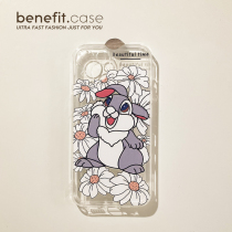 Benefit Japan-ROK cute rabbit Sampp applies Apple 13promax mobile phone shell new iphone12mini transparent xsmax cartoon xr creative 8pl