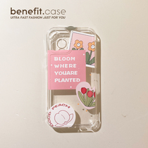 Benefit brief Joins label tulips apply Apple 13promax phone shell iphone12mini protective sleeve xsmax creative xr sticker 8p