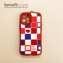 Benefit Japan-Japan stamps Cubs apply Apple 13promax mobile phone shell iphone12 soft silicone mini red xsmax board gxr Korean wind 8pl