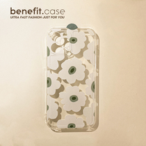 Benefit little fresh ins wind poppies apply Apple 13promax mobile phone shell art iphone12mini transparent xsmax girl xr silicone 8