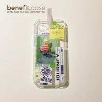 Benefit little fresh and smeared tea girl ins wind applicable apple 13promax mobile phone shell iphone12mini protective sleeve xsmax new xr personality 8