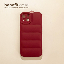 Benefit brief down served wine red apply Apple 13promax mobile phone shell creative iphone12mini advanced xsmax brief xr silicone 8pl