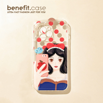 Benefit creative cute selfie princess applies Apple 13promax mobile phone shell Japan-ROK iphone12mini transparent xsmax girl xr cartoon 8pl