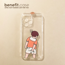 Benefit fucked up ass boy to apply Apple 13promax mobile phone shell iphone12 transparent mini soft shell xsmax creative xr evil fuck 8plu