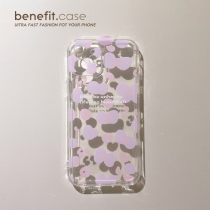Benefit Purple Powder small BAO WEN Wave points applicable Apple 13promax mobile phone shell fresh iphone12mini protective sleeve xsmax mesh red in