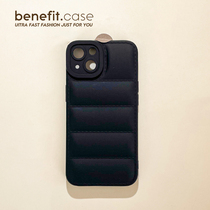Benefit brief down jacket black applicable apple 13promax mobile phone shell creative iphone12mini advanced xsmax brief xr silicone 8plu