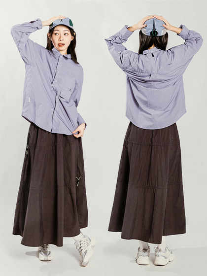 acmeitem aikemi 야외 여성의 캐주얼 드로 스트링 스커트 느슨 acmeitem aikemi 야외 여성의 캐주얼 드로 스트링 스커트 느슨